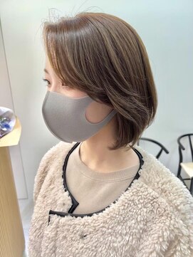 コンティロミー(CONTI ROMMY.) 20代~50代☆上品ボブ髪質改善サイドバング☆くすみベージュ