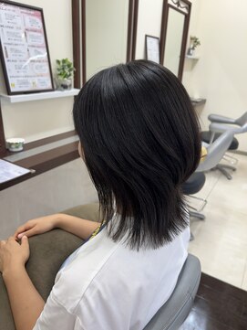 ウィーブ 成田店(Weve) ミディアムヘア/暗めカラー/グランマッシュ/成田