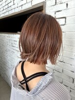 ピアーネ(PIANE)&nbsp;オレンジベージュインナーボブ　明るめ白髪染め