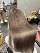 ファビ 渋谷(Fab) くびれヘア/暗めカラー/アプリコットオレンジ/縮毛矯正