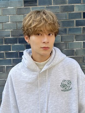 シャドウパーマ＋マッシュカット