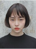 キュートでシックな丸みコンパクトボブ