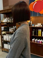 チャプター 問屋町(chapter)&nbsp;髪質改善トリートメント切りっぱなしボブミルクティーブラウン