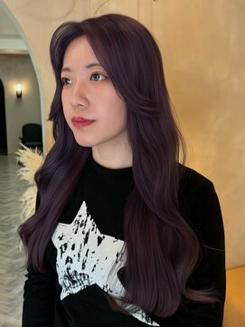 LUVISM 栄店/名古屋/ダブルカラー/ブリーチ/顔周りレイヤー/学割【5月1日OPEN(予定)】 ラベンダー/ラベンダーグレージュ/ブリーチ/ハイトーン/yuria