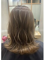 フレーム なんば店(FRAME) ♪外はねくびれヘアー×オリーブベージュ