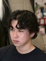 ビンゴ(BINGO) 2512黒髪スペインカールツーブロックツイストスパイラルパーマ