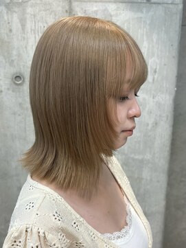 ラヴィズム 栄店(LUVISM) 栄/矢場町/ミルクティーベージュ/ブリーチ/ボブ/レイヤー