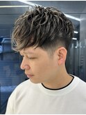 MEN’S/コントラストハイライト/ニュアンスウルフ/藤沢美容院