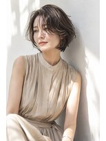 アッシュ 学芸大学店(Ash) ショートボブ/大人女性/グレージュ/白髪ぼかし/脱白髪染め