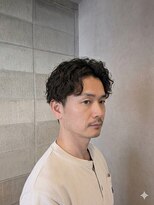 ワンワンオー バーバーショップ コンチネンタル(@110 BARBER SHOP continental)&nbsp;ツーブロックサーフカールツーブロックアップバングミドルフェー