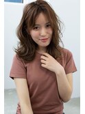 小顔_デザインカラー_厚めバング_ローライト_スリークボブ