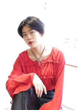 グッドネイバーズ 流山おおたかの森店(GOOD NEIGHBORS) センター分け。ハンサムショート！