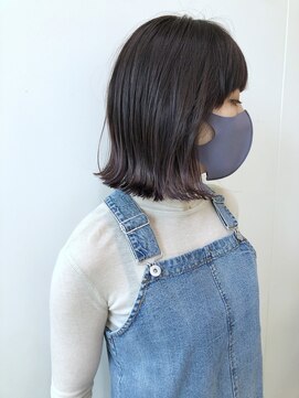 ヘアーポケット リタ(HAIR POCKET ritta) 切りっぱなしボブ　× バイオレットグレージュ