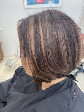 アンカー ヘアーワークス(ANCHOR hair works) 白髪ぼかしハイライト