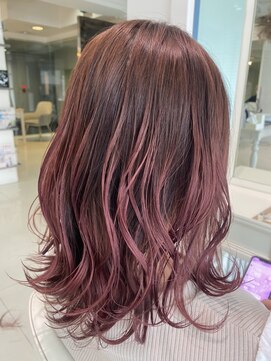 ファイブボックスヘアー 広島(five vox hair) ピンクグレージュ