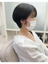 フレーム ヘア ルーム 天王寺駅前店(FRAME hair room)&nbsp;黒髪ナチュラルマッシュショート