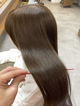 ランプ(Lamp) くびレイヤーグレーベージュニュアンスカラー白髪染め白髪ぼかし