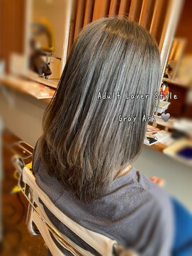 ピールアーク(peal ark) 10代20代30代大人かわいい艶感アッシュグレージュヨシンモリヘア