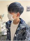 ツーブロックマッシュ×ブルーカラー★