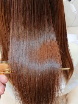 美容室リアン テの写真/《縮毛矯正クセストパーが大好評!!◎》ナチュラルで美しい艶と手触り感をぜひ実感してください◇