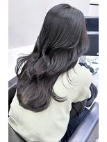 エイト アンバー 天神今泉店(EIGHT amber)&nbsp;暗めグレージュ×レイヤーカット×艶巻き