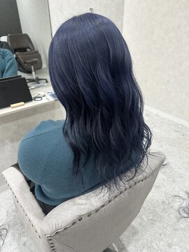 ロエン 西岡崎店(ROEN) #ネイビーブルー/10代/20代/30代/艶髪/ダブルカラー