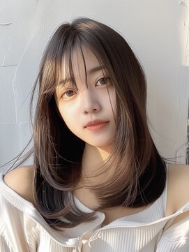 レヴ 草加店(LEV.) イメチェン　外はね　ボブ　美髪　ワイドバング　ブルーブラック