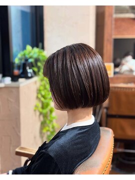 スリル ヘア アンド ネイル デザイン 恵比寿店(sulir hair and nail design) 自然に仕上がる縮毛矯正ショート