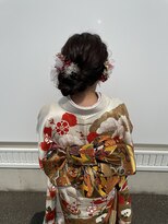 アメジスト(amethyst)&nbsp;成人式☆振袖ヘア/シニヨン/サイドシニヨン/着付