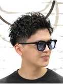 メンズビジネスバーバーショート　理容室顔剃り爽やか清潔感