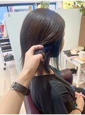 【L by first】インナーカラーブルー