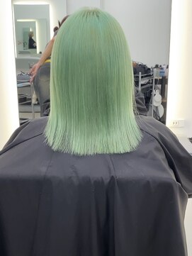 ダブルトーキョー シブヤ(W-TOKYO SHIBUYA) 【ライムグリーン】ハイトーン ブリーチ