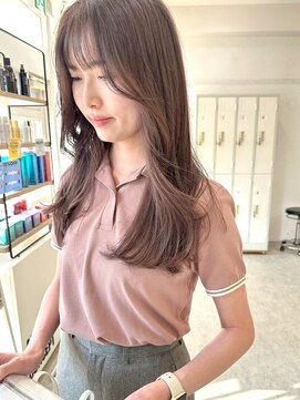 ヘアデザイン ソラ(Sola) ニュアンスカラー透明感ナチュラルストレートロング20代30代