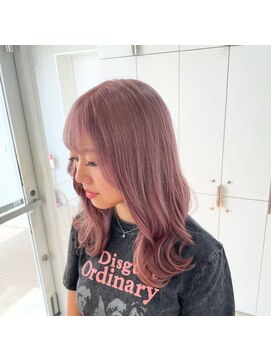 ヘアサロン ガリカ 表参道(hair salon Gallica) 【ハイトーンカラー】ピンクミルクティーベージュカラー