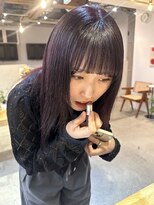 ディッセンバー 神宮前(December) 暖色カラー/ボルドーカラー/顔周りレイヤー/渋谷