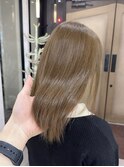 アッシュベージュ【ブリーチ無しダブルカラー】
