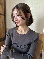 サンド 銀座(sand)&nbsp;前髪なし×くびれボブ｜顔まわりレイヤー小顔ボブ【銀座】