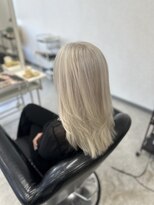 フェイス 日向店(face)&nbsp;ホワイトベージュ×レイヤーカット