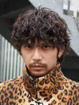 フィフス 大分(fifth)&nbsp;大分シャドウパーマメンズカットラウンドマッシュツーブロック