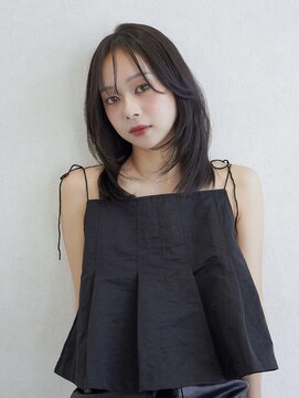 ジーナエス 札幌(Zina S) 髪質改善*レイヤーボブ*ダークパープル*小顔*Zina S札幌