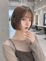 フォト 新宿三丁目(foto) 髪質改善縮毛矯正くびれレイヤー切りっぱなしボブ