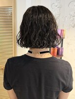 エミス バイ メルト 吉祥寺(emis by melt)&nbsp;[石川]ボブパーマ地毛風アッシュブラウン暗髪吉祥寺学割U24
