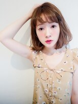 ネオリーブニコ 大井町店(Neolive Nico)&nbsp;外国人風　アッシュベージュ　ゆる巻きボブ