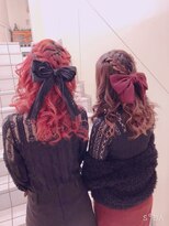 ヘアメイク ジェイエム&nbsp;ハーフアップ&リボン