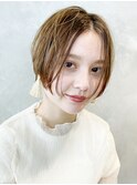タイトストレート_カーキグレージュマッシュショート_28084
