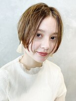 アイティーバイアルバム 松戸店(IT by ALBUM)&nbsp;タイトストレート_カーキグレージュマッシュショート_28084