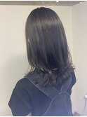 ボブからの伸ばしかけアレンジスタイル