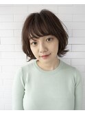 Sungoose カーキグレージュ大人かわいいフェザーバング