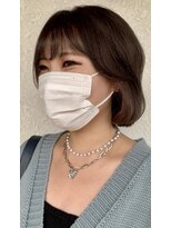 ダリー 新さっぽろ店(Dali)&nbsp;ピンクアッシュインナーカラー/★ボブ