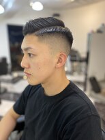 メリケンバーバーショップ トーキョー(MERICAN BARBERSHOP TYO)&nbsp;MEN'SHAIRツーブロック束感ショート波巻きハイライト48